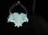 Vintage Hand Blown Blue Crimped Basket - 4