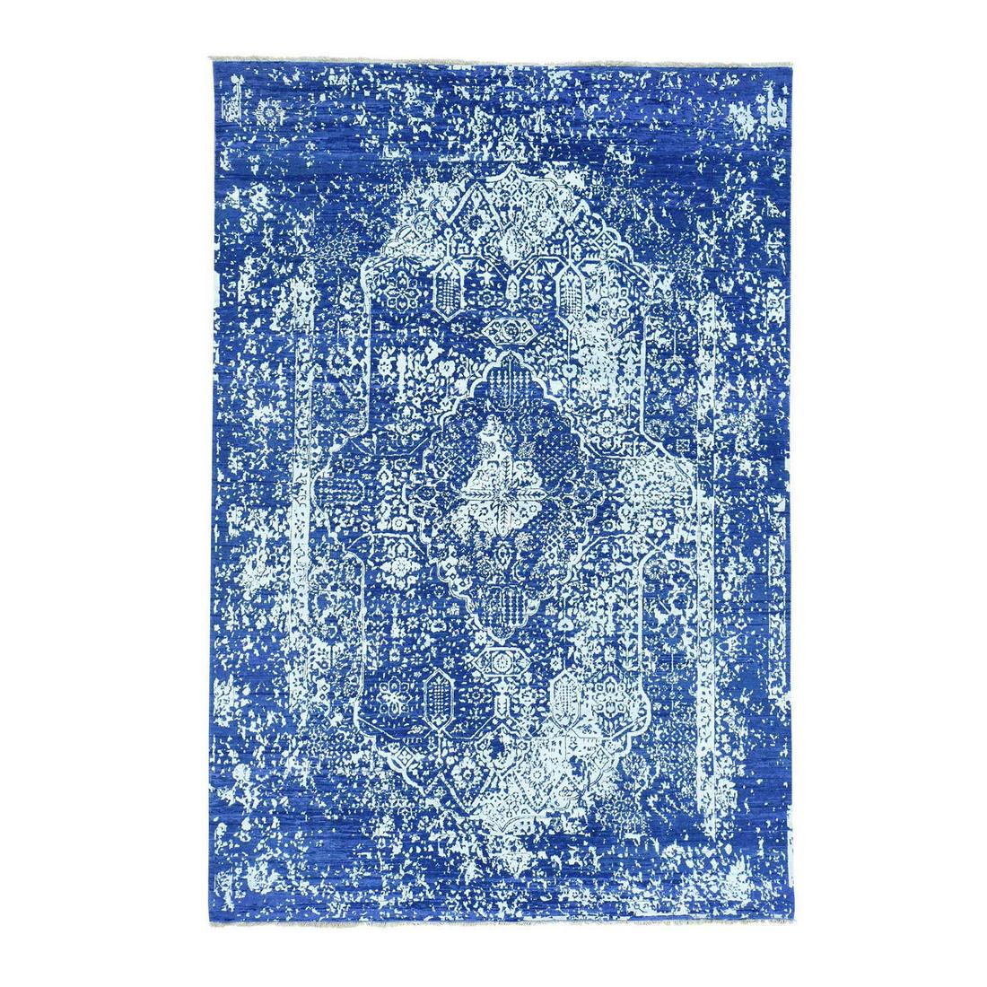 Wool and Silk Hand-Knotted Broken Persian Design (1 of 10)