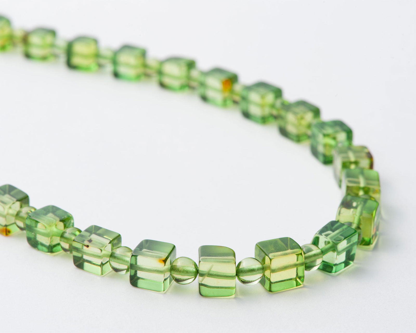Caribbean Green Amber Necklace (1 of 1)