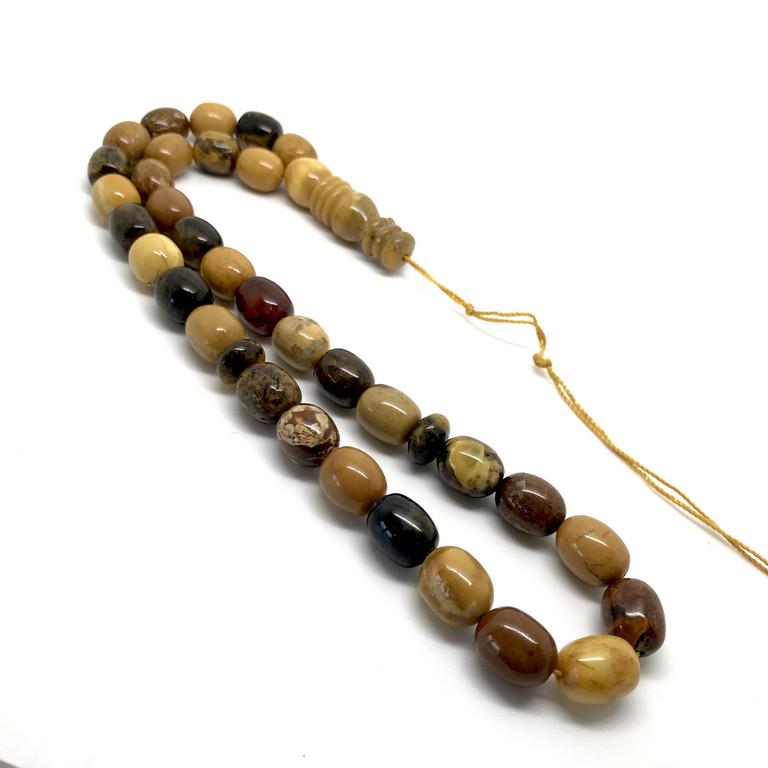 Stunning Unique Antique Amber Tesbih made from Barrel (1 of 9)