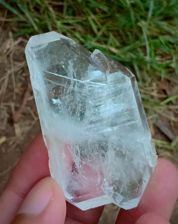 35 Gram Amazng Natural Fadan Quartz Specimen: No Reserve! Title: 35 Gram Amazng Natural Fadan Quartz Specimen Treatment: Natural Gemstone: Fadan Quartz Weight: 35 Gram Size/Dimensions:57x33x10 mm Origin: Pakistan Shipping: Domestic: Flat-rate of 