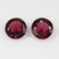 1.97 Ctw Natural Pink Rhodolite Garnet 6 mm Round Pair