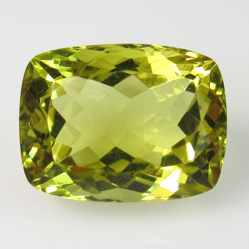 12.31 Ct Genuine Lemon Quartz Cushion Cut: No Reserve! Title: 12.31 Ct Genuine Lemon Quartz Cushion Cut Stone Clarity: VVS Gemstone: Natuarl Lemon Quartz Carat Weights: 12.31 Size/Dimensions: 16.00 x 12.20 x 9.30 mm Top Quality Luster / Excell