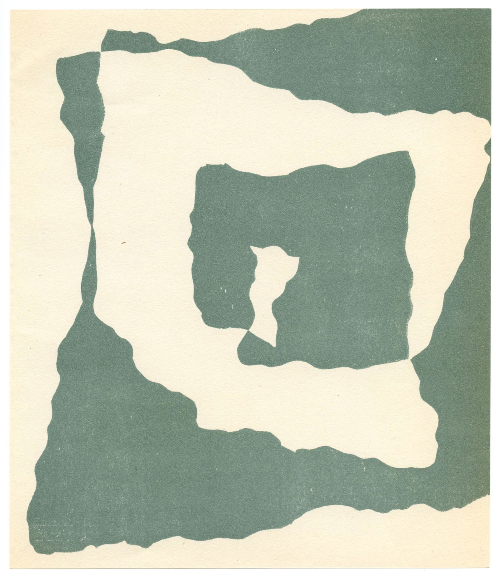 Jean Hans Arp original woodcut, 1949 (1 of 1)