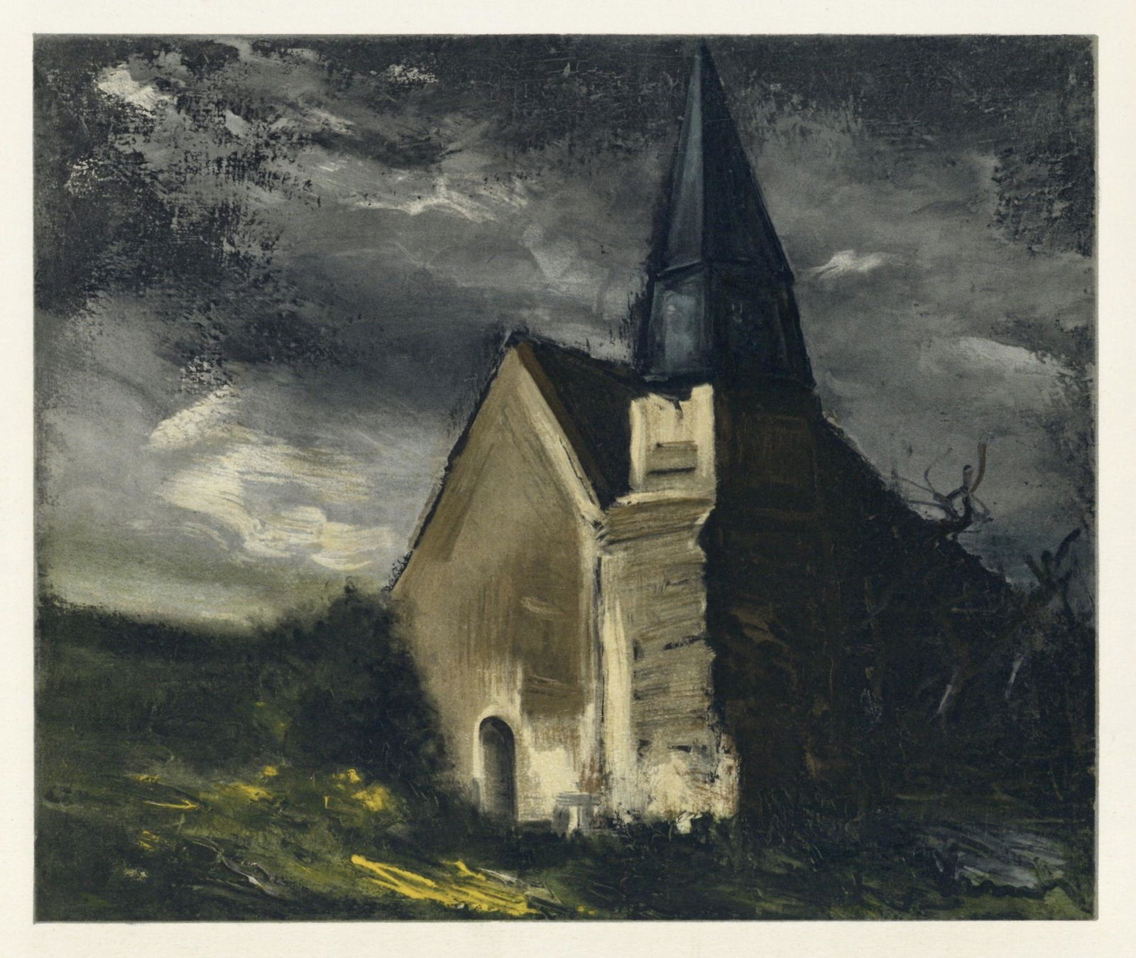 Maurice de Vlaminck "Church at Saint-Lubin-de-Cravant" (1 of 1)