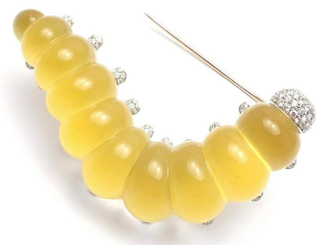 Authentic! Vhernier 18k White Gold Diamond Agate Rock (1 of 10)