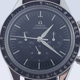 Omega - Speedmaster Moon Watch Limited Edition, Manual: Brand:Omega Model:Speedmaster Moon Watch Limited Edition, Manual Winding Reference Number:1450049 Gender:Men Period:2000-2010 Movement:Manual winding Case material:Steel Extras:Universal Watch