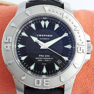 Chopard - L.U.C. Pro One - Ref: 8912 - Men -: Brand:Chopard Model:L.U.C. Pro One Reference Number: 8912 Gender:Men Period:2011-present Movement:Automatic Case material:Steel Type:Analogue wristwatch Shipped Insured:Yes Condition:Worn &