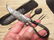 Flint Striker Style Custom Forged Primitive Knife
