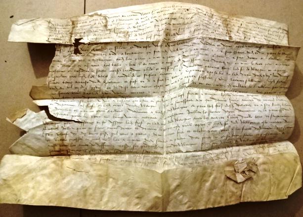 16th C French Manuscript on Vellum (1 of 2)