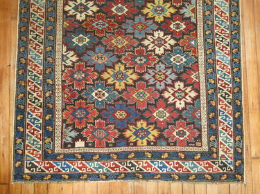 Antique Caucasian Kuba Prayer Rug, circa 1900