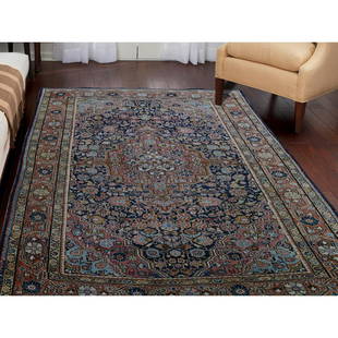 Antique Persian Josan Sarouk Full Pile Good Condition: Title: Antique Persian Josan Sarouk Full Pile Good Condition Pure Wool RugDescription: This is a truly genuine one-of-a-kind Antique Persian Josan Sarouk Full Pile Good Condition Pure Wool Rug.It has