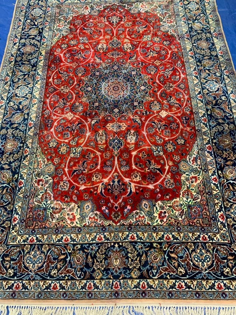 Semi Antique Hand Woven Persian Esfahan 8.4x5.3 (1 of 12)