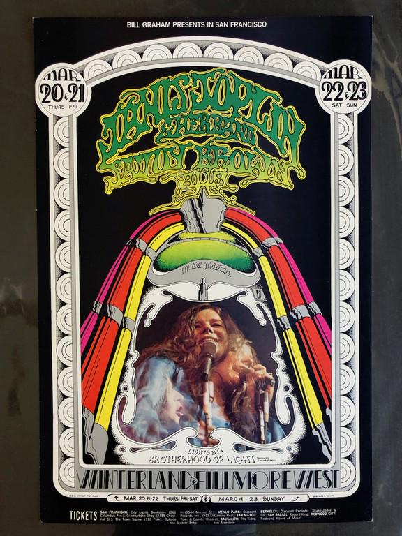 BG165 JANIS JOPLIN - 2nd: Title: BG165 JANIS JOPLIN - 2nd Artist: RANDY TUTEN. D. Bread. Jim Marshall Printing Date: 1969 Medium: LITHO Size/Format: 14 x 21 Provenance:The return of Janis Joplin to San Francisco after departin