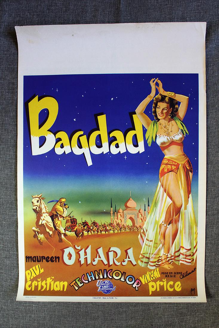 Bagdad – Maureen O'Hara (1949) 14.125" X 21.625" French (1 of 1)