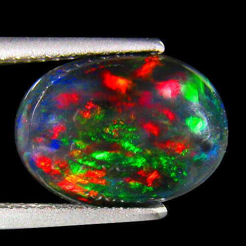 2.67 ct rainbow flashy welo black opal (1 of 1)