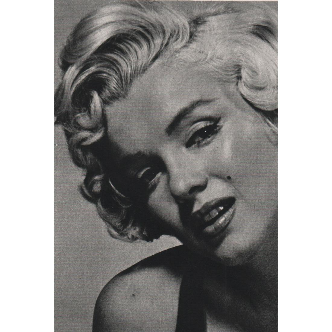 PHILIPPE HALSMAN - Marilyn Monroe: Artist: PHILIPPE HALSMAN Print Title: Marilyn Monroe Medium: Sheet-Fed Gravure Printed in 1970's Printed in Italy Image Size approx: 4.75 x 3.25 inches Philippe Halsman (1906-1979) was an American por