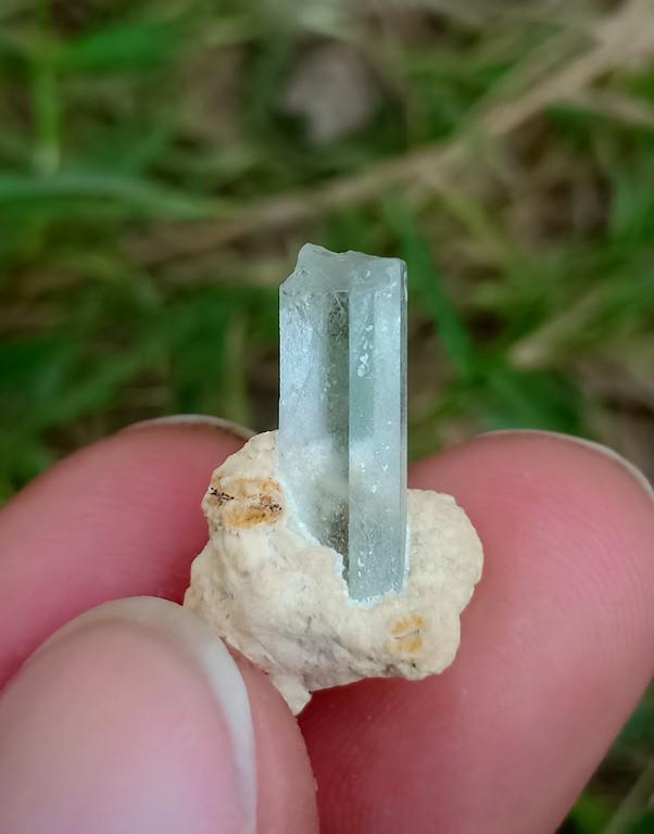 2 Gram Beautiful Natural Aquamarine Specimen: No Reserve! Title: 2 Gram Beautiful Natural Aquamarine Specimen Treatment: Natural Gemstone: Aquamarine Weight: 2 Gram Size/Dimensions: 18x12x12 mm Origin: Pakistan Shipping: Domestic: Flat-rate of $1