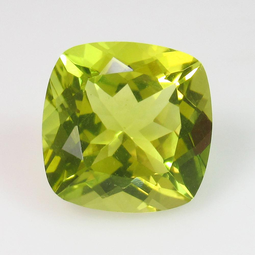 6.96 Ct Genuine Lemon Quartz Square Cushion Cut (1 of 2)