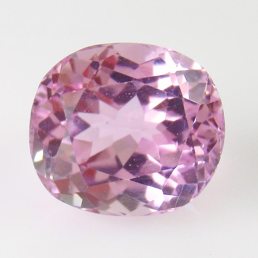 5.79 Ct Genuine Sweet Pink Kunzite Cushion Cut (1 of 2)
