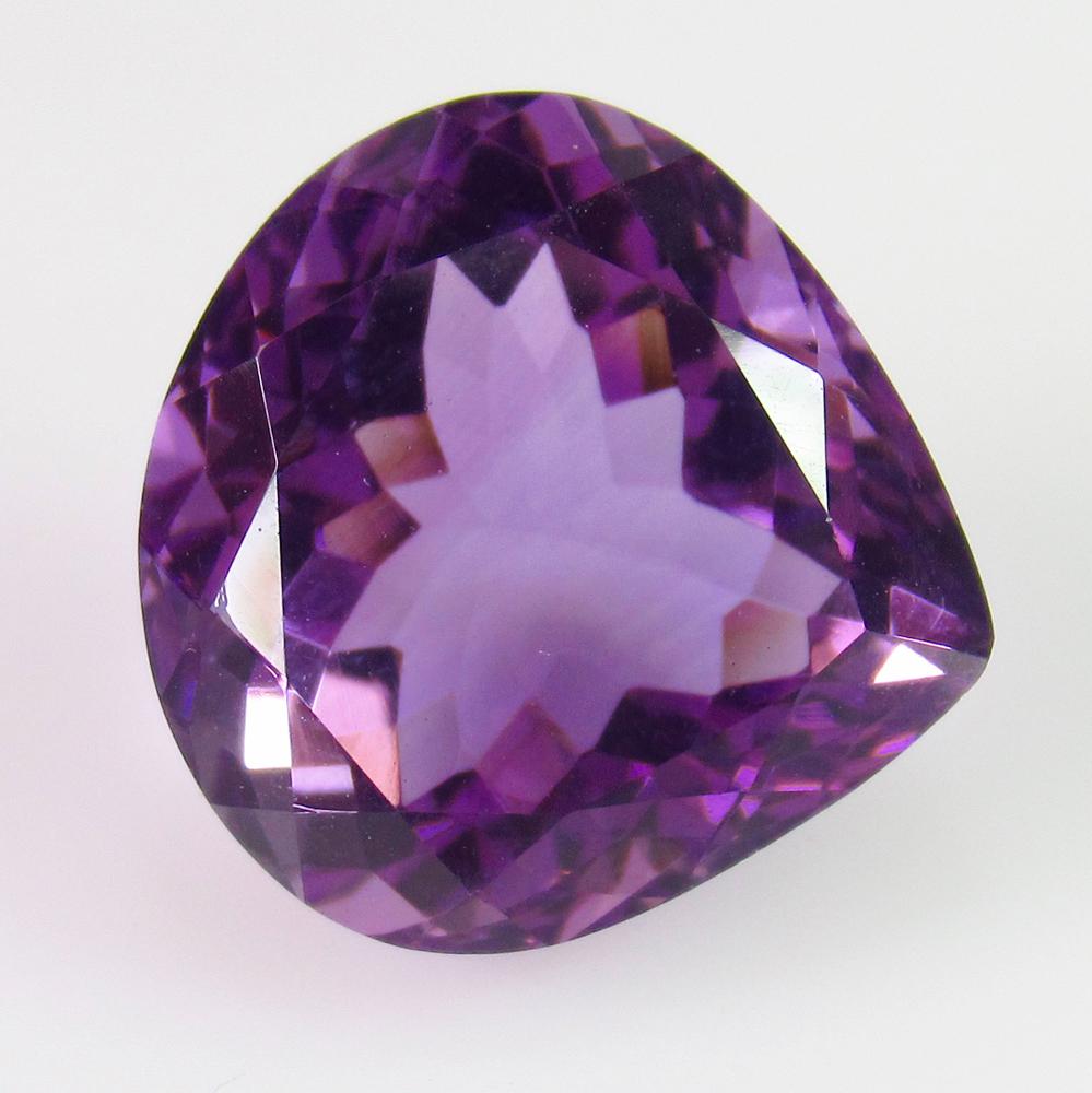 10.81 Ct Genuine Purple Amethyst Pear Cut (1 of 2)