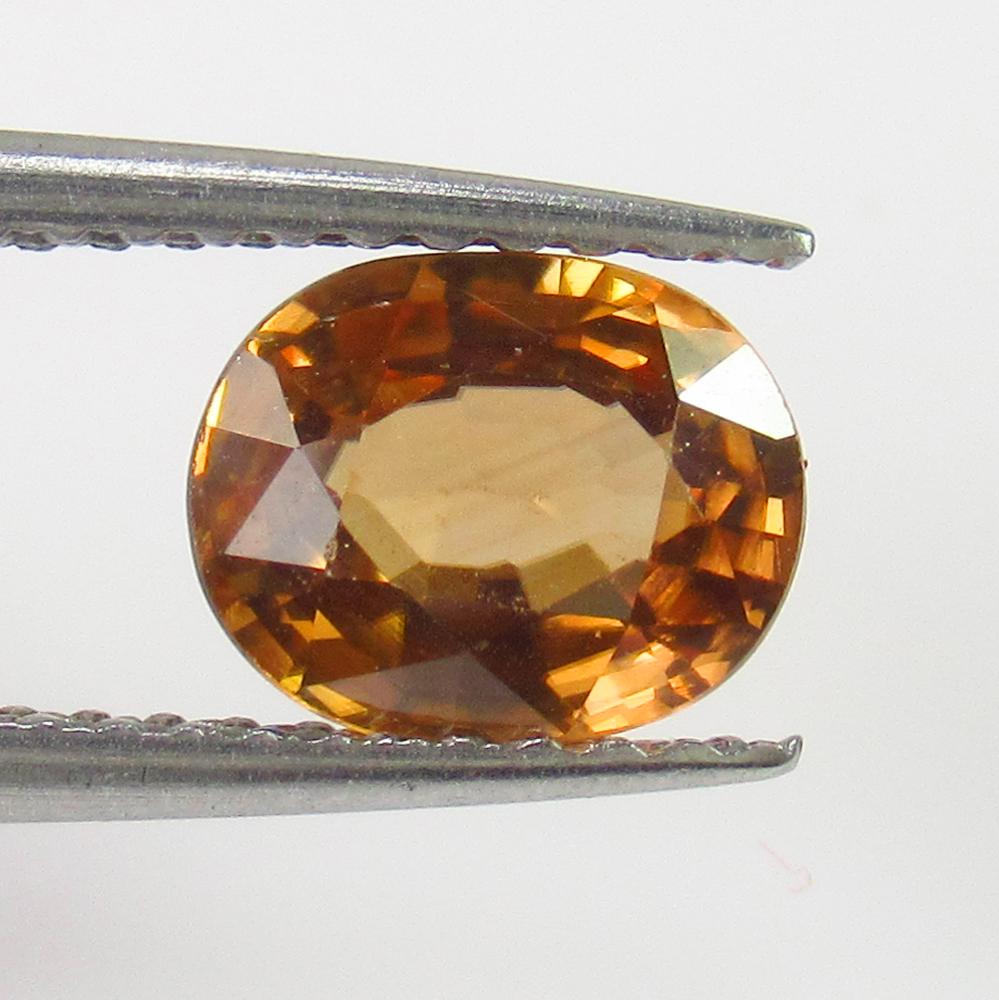 1.41 Ct Genuine Loose Yellowish Brown Zircon Nice Oval: No Reserve! Title: 1.41 Ct Genuine Loose Yellowish Brown Zircon Nice Oval cut Stone Clarity: VVS Gemstones: Zircon Carat Weights: 1.41 Size/Dimensions: 7.20 x 5.80 x 3.40 mm Additional Information: To