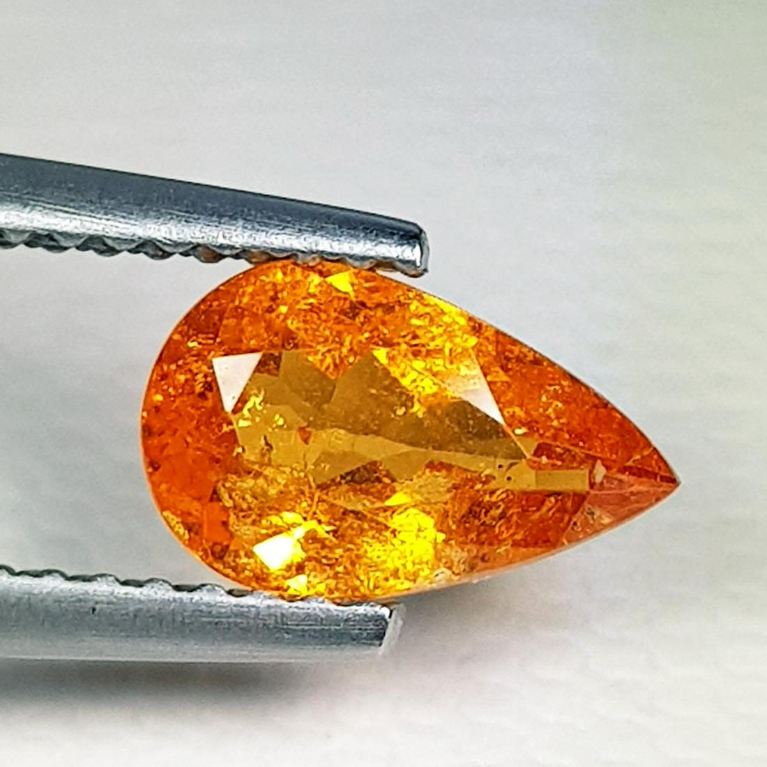 1.33 ct Natural Spessarite Garnet Pear cut (1 of 5)