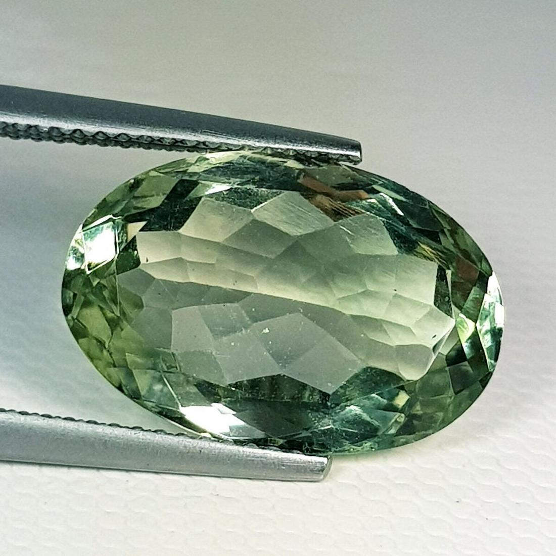 8.00 ct Natural Green Amethyst Oval Cut (1 of 5)