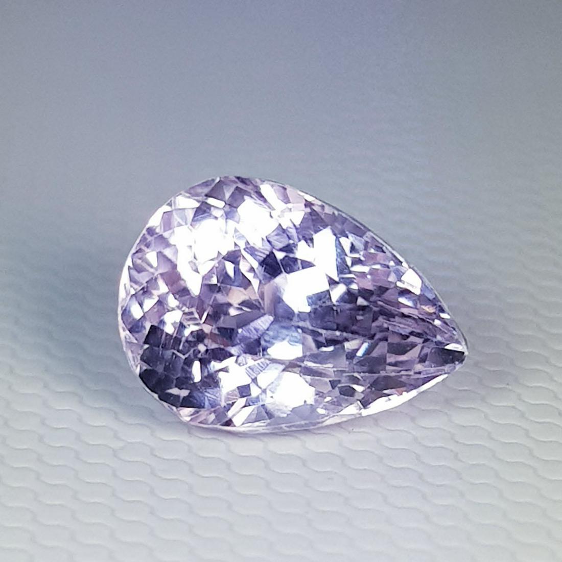 3.37 ct Natural Pink Kunzite Pear Cut: No Reserve! Title: 3.37 ct Natural Pink Kunzite Pear Cut Color/Clarity: IF - VVS Loosegemstone Carat Weights: 3.37 Size/Dimensions: 10.20 x 7.50 x 6.80 Pear - Pakistan/Afghanistan Shipping: Worldwide: