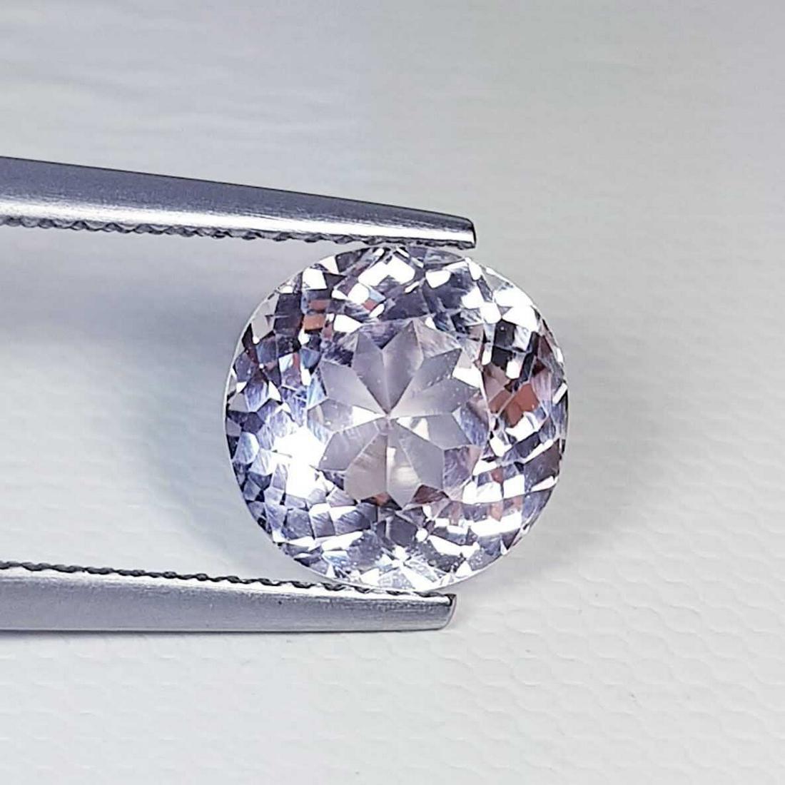 4.01 ct Natural Pink Kunzite Round Cut (1 of 4)