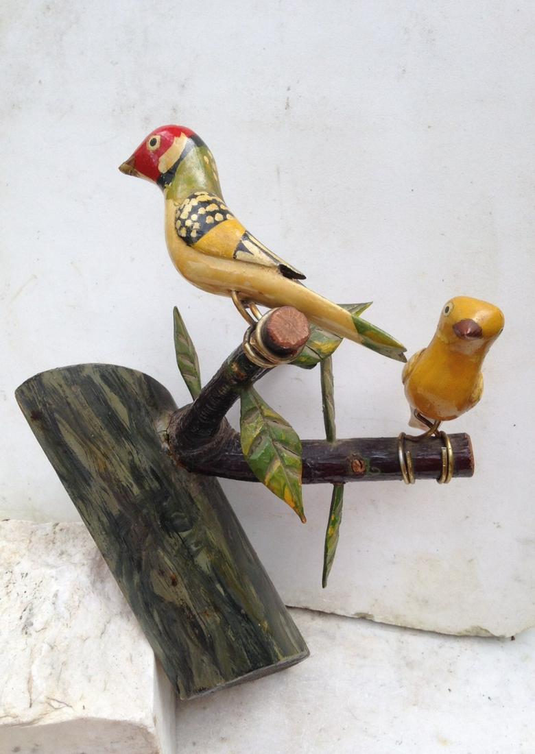 C1920 Carved Birds And Leaves On Branch (1 of 12)