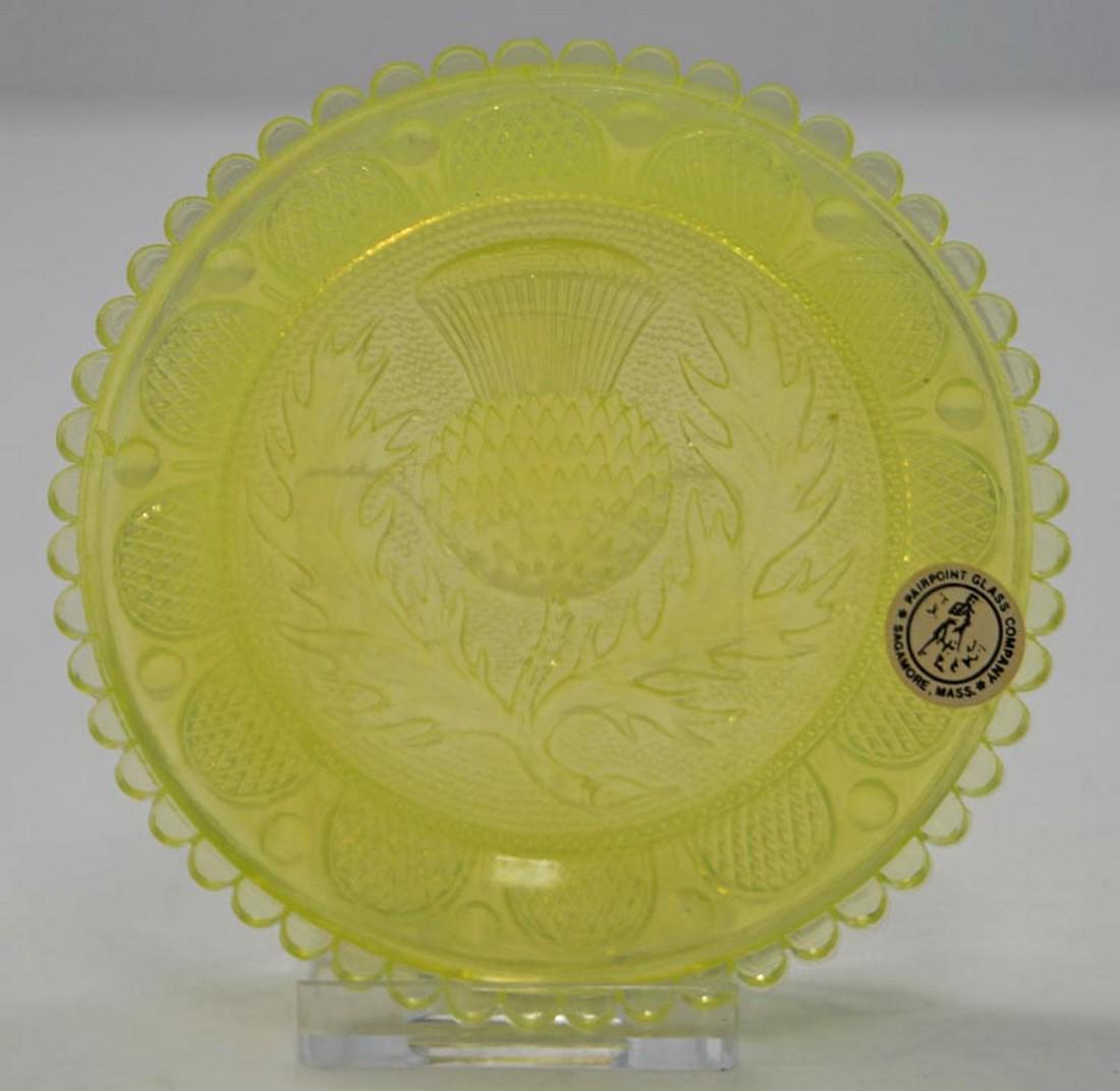 Vintage Thistle Pairpoint Cup Plate (1 of 4)