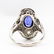 Estate Platinum GIA Ceylon Sapphire and Diamonds Ring - 3