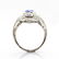 Estate Platinum GIA Ceylon Sapphire and Diamonds Ring - 5