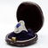 Estate Platinum GIA Ceylon Sapphire and Diamonds Ring - 8