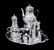 AUCOC / PUIFORCAT 6pc FRENCH LOUIS XVI 950 STERLING - 2