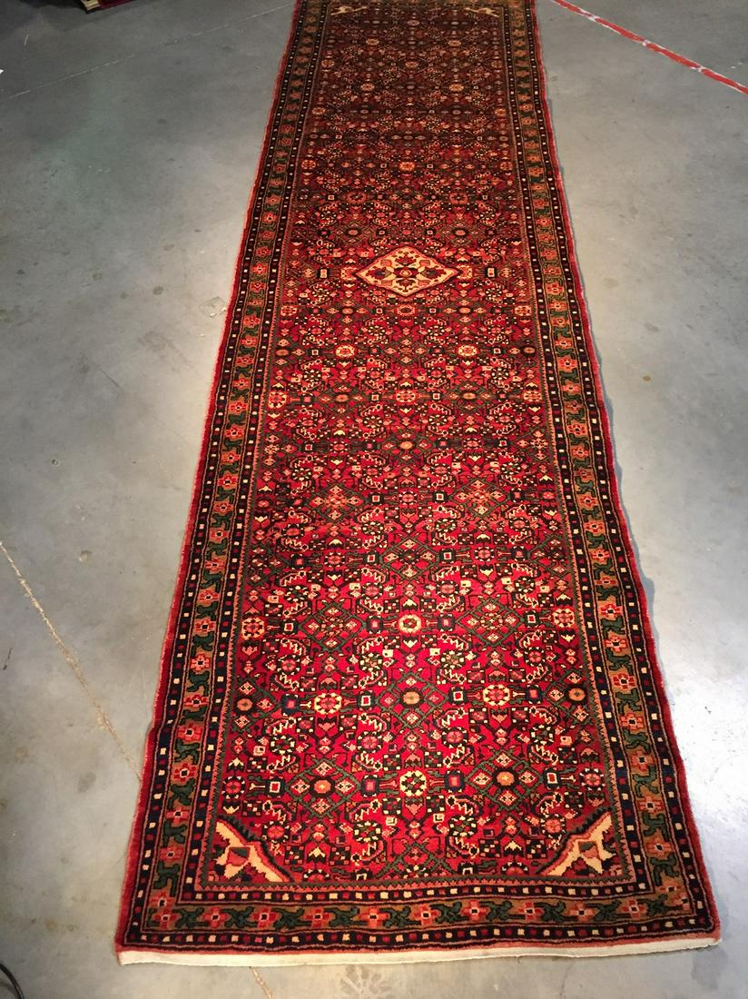AUTHENTIC PERSIAN RUNNER 3'.8"x13'.3 (1 of 9)