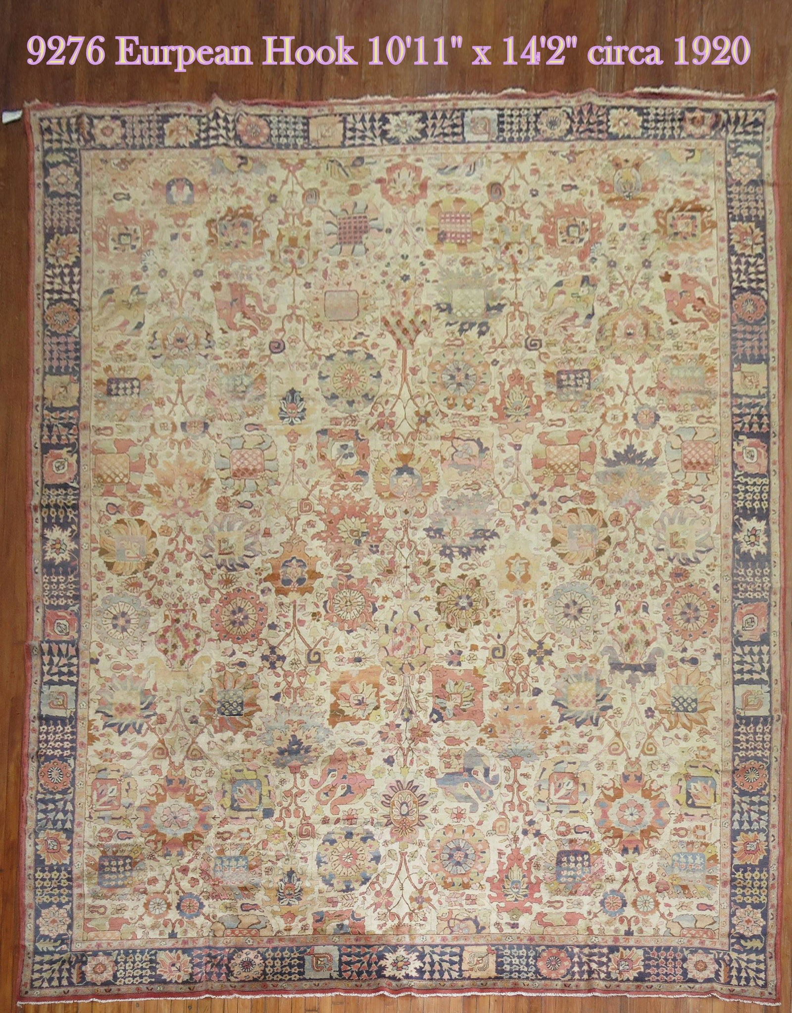 Antique German Hooked Rug (1 of 14)