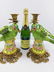 Porcelain candlesticks with bronze ornaments (depicting - 2