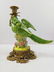 Porcelain candlesticks with bronze ornaments (depicting - 3