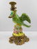Porcelain candlesticks with bronze ornaments (depicting - 8