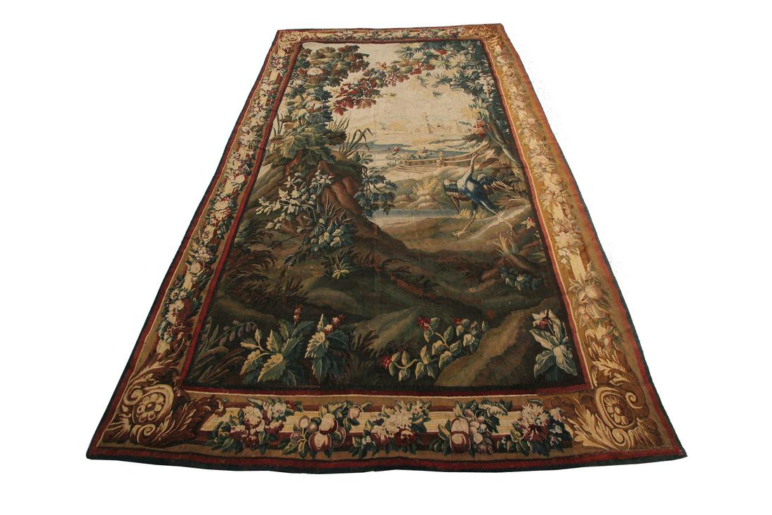 18th Century Antique Flemish Aubusson Tapestry Rare (1 of 13)