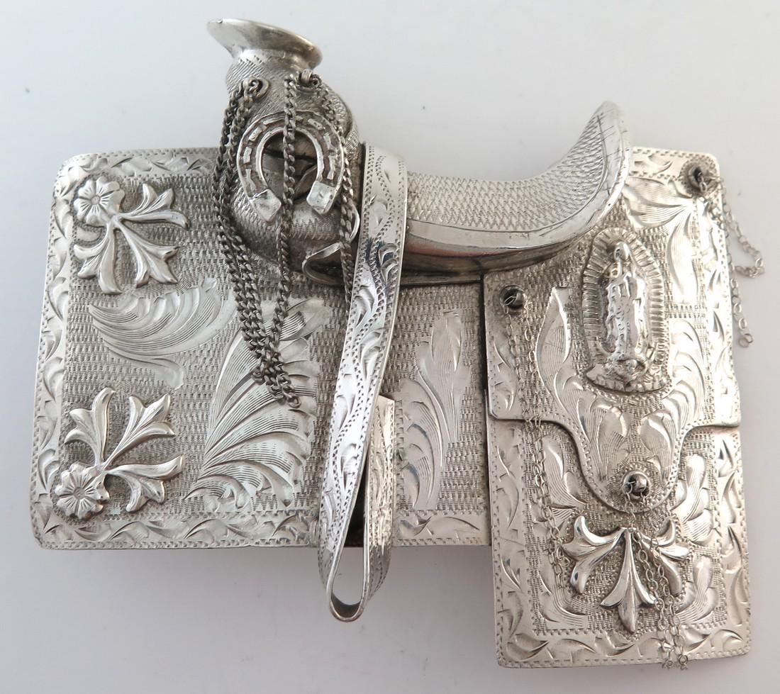 XXL Phenomenal 153G Sterling Silver Ornate Western (1 of 7)