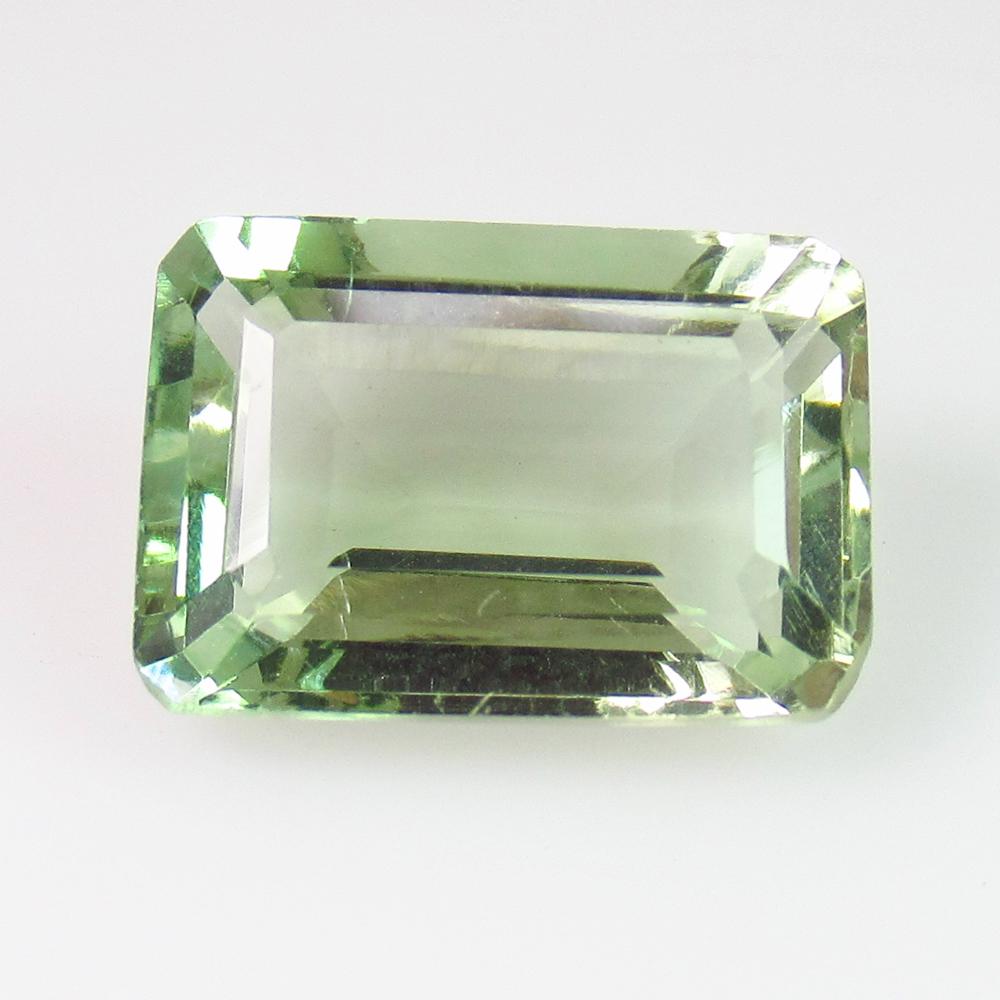 5.61 Ct Genuine Green Amethyst 15X9 mm Emerald Cut (1 of 2)