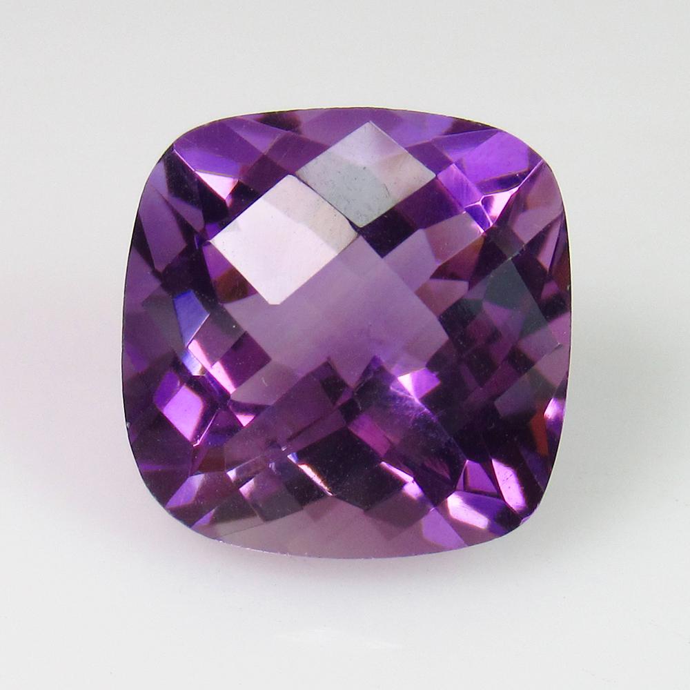 7.53 Ct Genuine Purple Amethyst Square Checkerboard Cut (1 of 2)