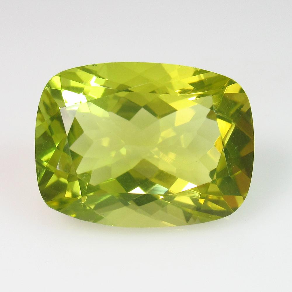 9.50 Ct Genuine Lemon Quartz Cushion Cut (1 of 2)