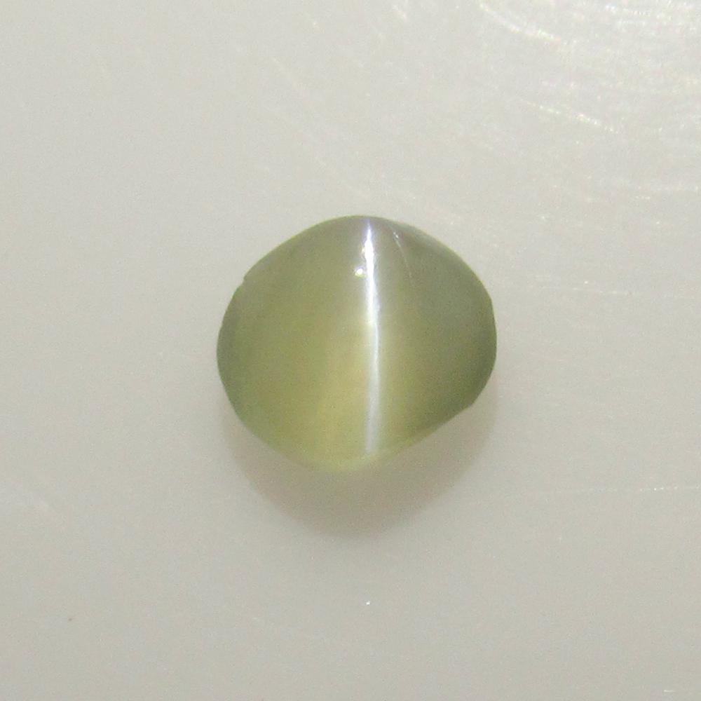 0.65 Ctw Natural Sri Lanka Chrysoberyl Catseye Oval Cab: No Reserve! Title: 0.65 Ctw Natural Sri Lanka Chrysoberyl Catseye Oval Cab Stone Clarity: Transparent Loose Gemstone: Chrysoberyl Catseye Carat Weights: 0.65 Size/Dimensions: 5.10 x 4.50 x 2.70 mm Goo