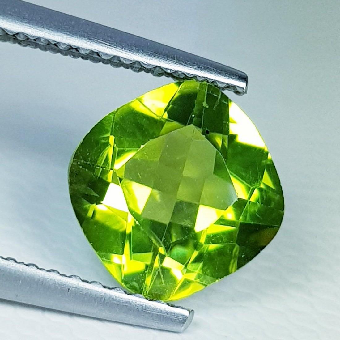 2.00 ct Natural Peridot Cushion Cut (1 of 1)