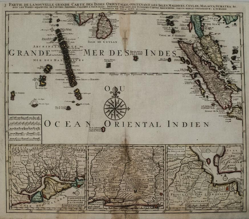 1792 Elwe Map of Indian Ocean Islands -- Parte de la (1 of 1)