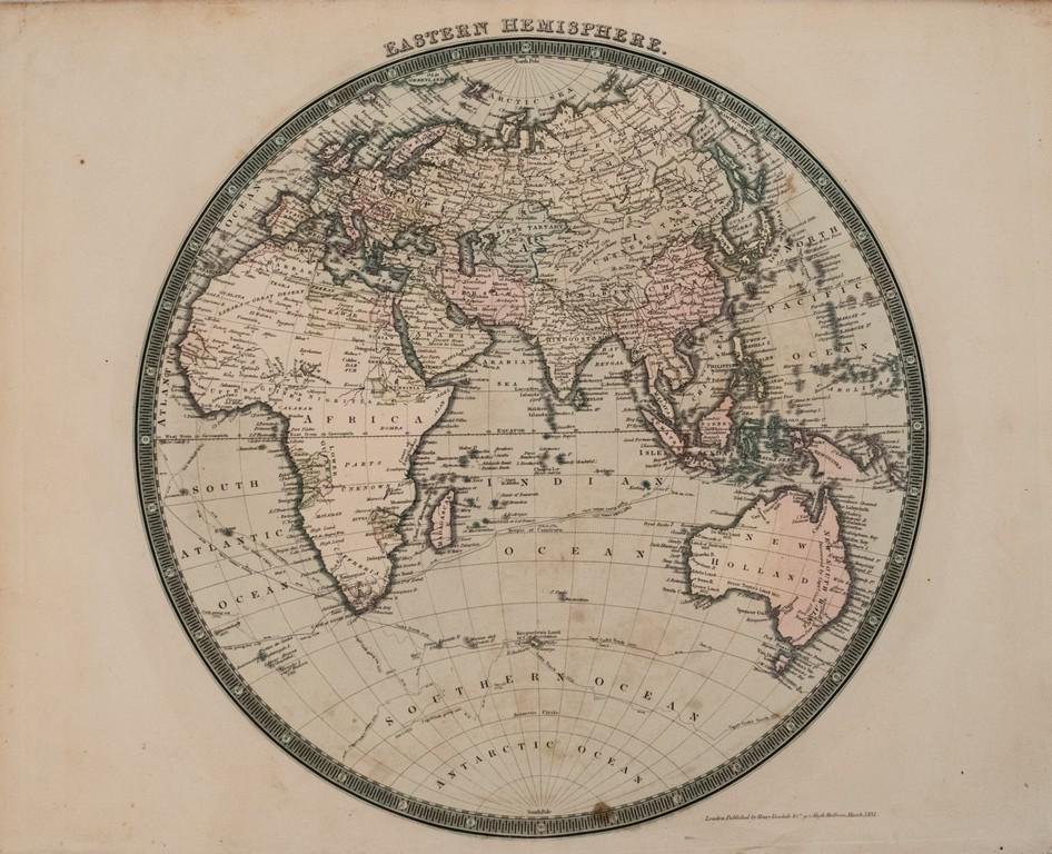 1831 Teesdale Map of the Eastern Hemisphere -- Eastern (1 of 1)